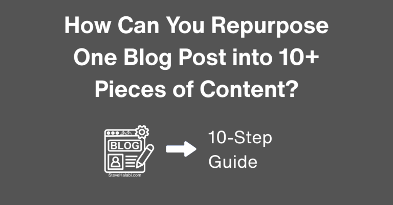 How to Repurpose One Blog Post into 10+ Pieces of Content